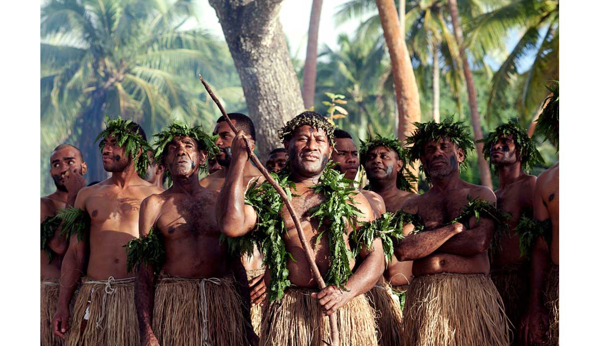 The Firewalkers of Yanuca Island, Fiji. This photograph I took for the cover of Fiji Air. I lived on the island of Yanuca with these people and lived the local life which was simple, invigorating and beautiful. It was memorable as it was a very unique experience. I did, however, become ill with bronchitis, which resulted in one of the villagers finding leaves from the jungle to heal and control my infection. I learned a lot and enjoyed a nearby wave called Frigates Pass. Photo: <a href=\"https://www.luciagriggi.com\" target=\"_blank\">Lucia Griggi</a>