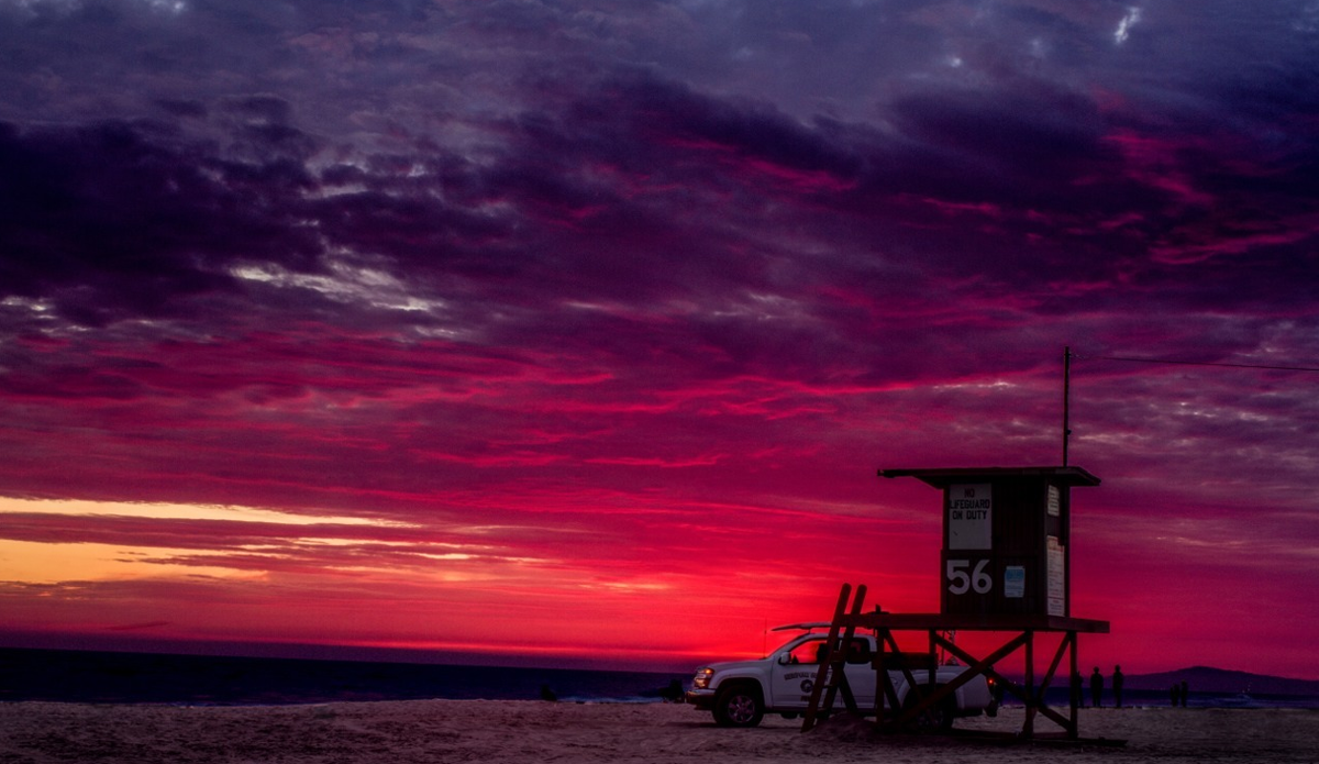  A beautiful end to a great winter day last year. Winter is the time of no blackball and plenty of good waves.
