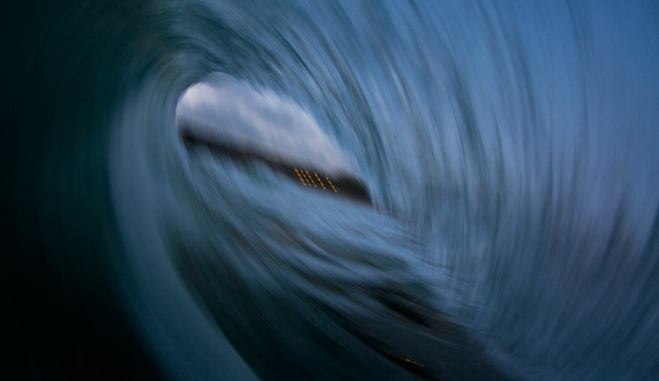 Some speed blur after dark is always a challenge. Photo: Luke Forgay