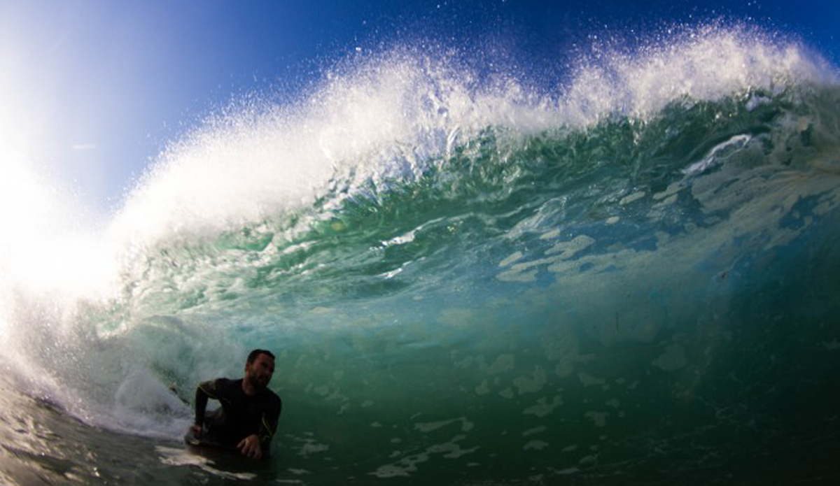 Parker Mendenhall cruising in this offshore barrel.