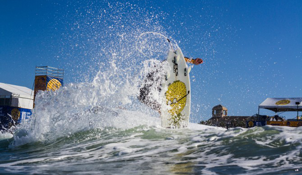Daniel Glenn airing out just before the U.S Open of Surfing.