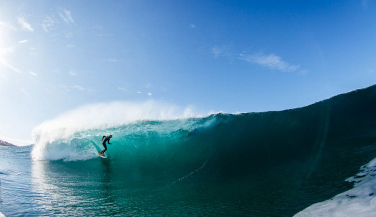Oliver Kurtz the day before Big Wednesday during Hurricane Marie. These beginning pulses are what ended up being one for the books.