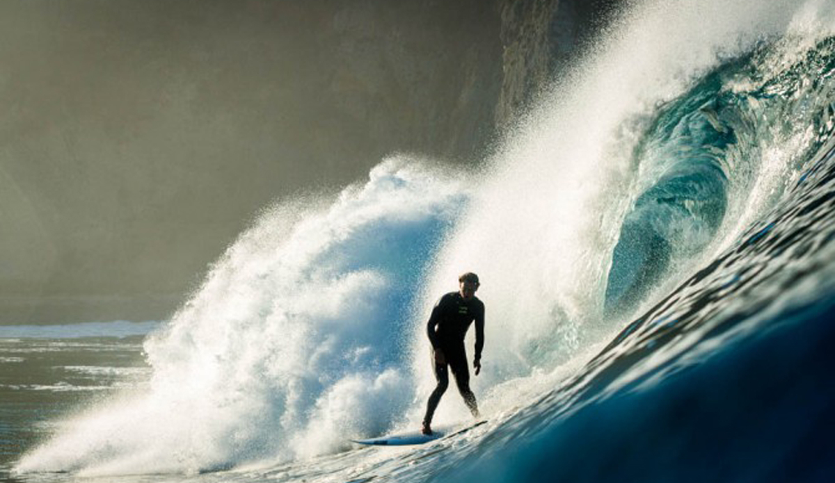 Tommy Cantrell setting up on a beautiful wave.