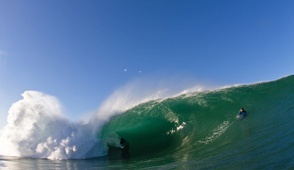 Marty Paradisis in probably my favorite wave in Australia. I always go down here to shoot with bodyboarders. It\'s a wave made for booging, really. It\'s virtually unpaddleable, especially on a stand-up. I\'d only met Marty a few days earlier, but he\'s the sort of guy that you just get along with straight up and by this time on the third day, it felt like I\'d known him forever. Photo: <a href=\"https://www.lukeshadbolt.com/\">Luke Shadbolt</a>