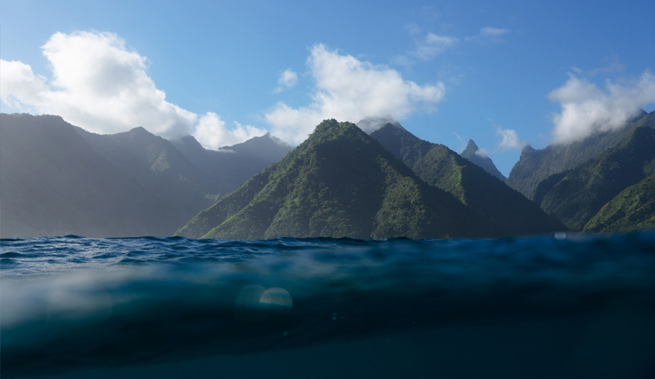 I finally got to Tahiti last year after a few years of having it at the top of my to-do list. Such a peaceful place, incredible people, food, waves, scenery. This is the view from the channel at Chopes looking back up to the mountains. I like to think of it as the view someone would have had if they were shipwrecked and finally got to land, only to have stumbled across paradise. Photo: <a href=\"https://www.lukeshadbolt.com/\">Luke Shadbolt</a>