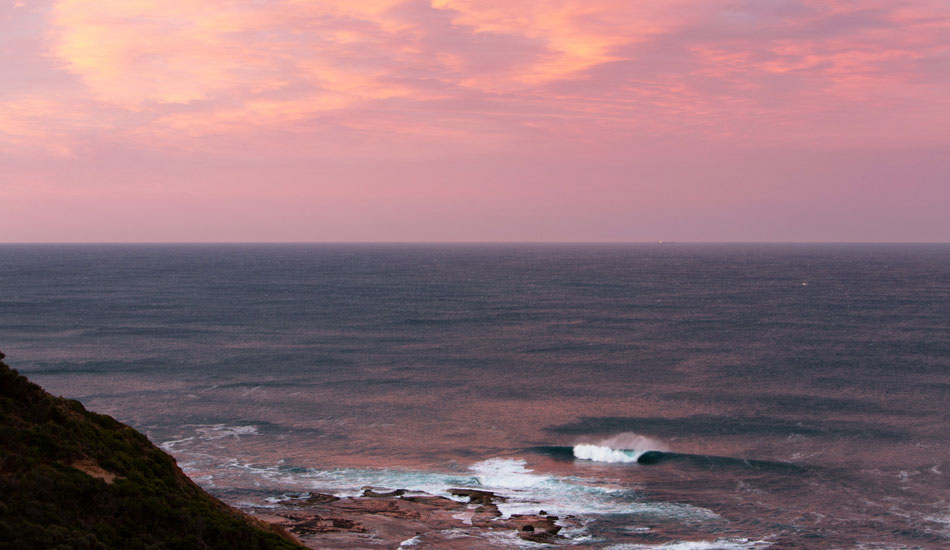 As pleasant as this setup looks with a nice glowing sunrise and a gentle offshore breeze, it\'s actually one of the heaviest 6ft waves you\'ll ever encounter. I always love getting down to this area of Australia. There is no phone reception, so it\'s great to get off the grid for a few days and enjoy not being locked into a screen. I was down here off the grid for a week once and by the time I got back into the world of the living, our Prime Minister had been outed by his own political party for a vote of no confidence. It was a really odd moment. Photo: <a href=\"https://www.lukeshadbolt.com/\">Luke Shadbolt</a>