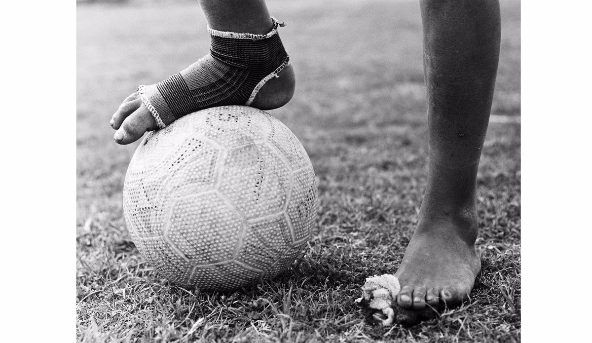 \"Relentless Passion.\" No meter no battery B&W photograph from my FFSA Creative Development & Mural Project. Photo: Jared Aufrichtig/Leica 