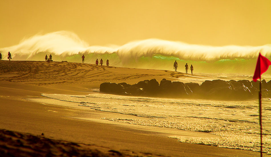 This is one of my favorites yet. Keiki beach break so big it\'s dwarfing everyone on the beach. I’d say twenty foot faces. Some Hawaiians would probably say ten though. Photo: <a href=\"https://500px.com/DougFalterPhotography\">Doug Falter</a>