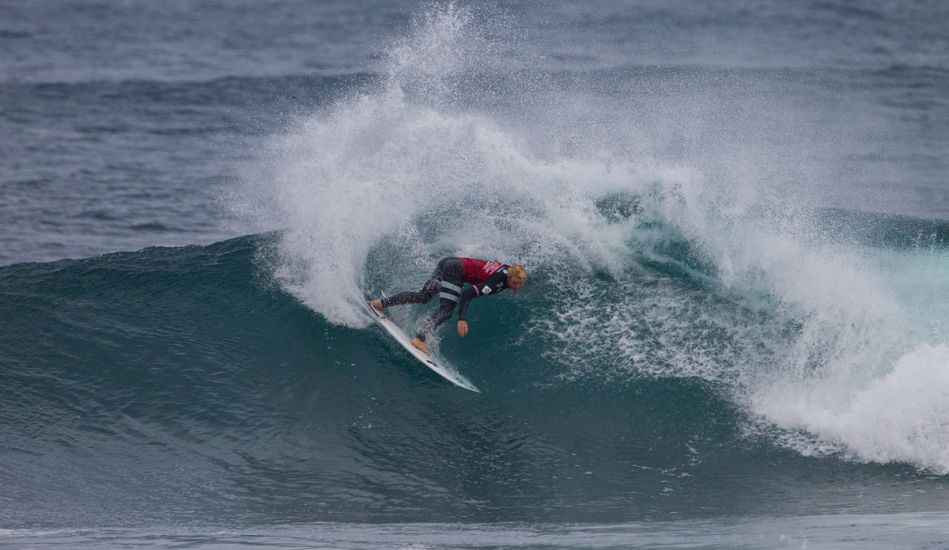 Nat Young in the middle of proof that the hype is real. Photo: <a href=\"https://www.aspworldtour.com/\">ASP/Kirstin</a>