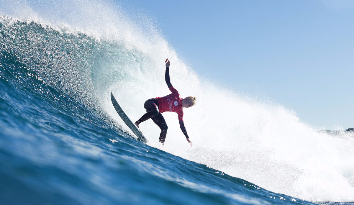 Tatiana Weston-Webb. Don\'t be surprised when you see giant things from this rookie. Photo: <a href=\"https://www.worldsurfleague.com/\">WSL</a>
