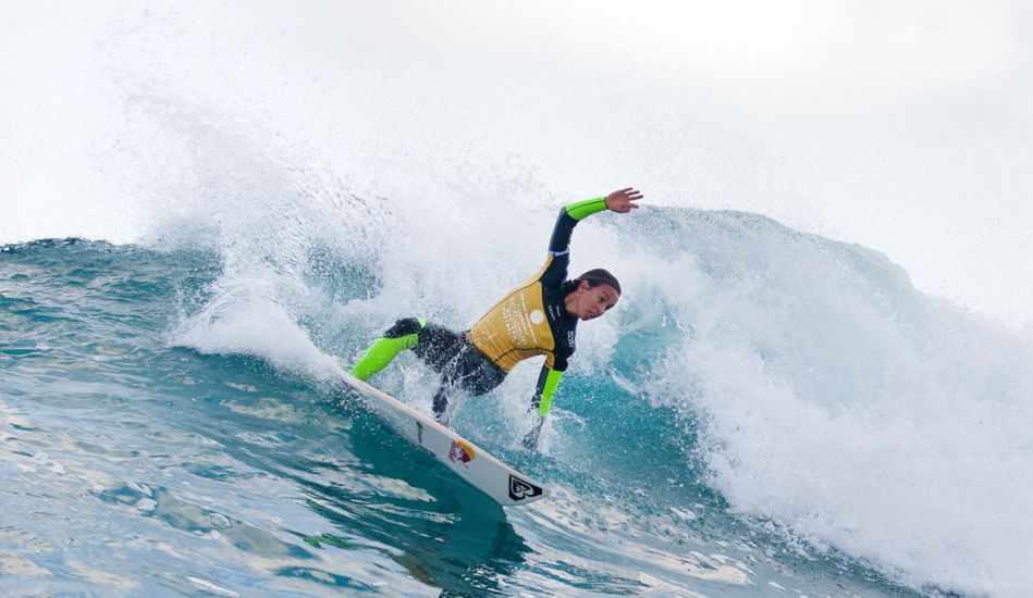 Sally Fitzgibbons of Gerroa, New South Wales, Australia (pictured), placed equal 3rd in the Drug Aware Margaret River Pro, being defeated by Tyler Wright (AUS) in the semifinals at Margaret River Pro today. Photo: <href=\"https://www.aspworldtour.com/\">Cestari/ASP</a>