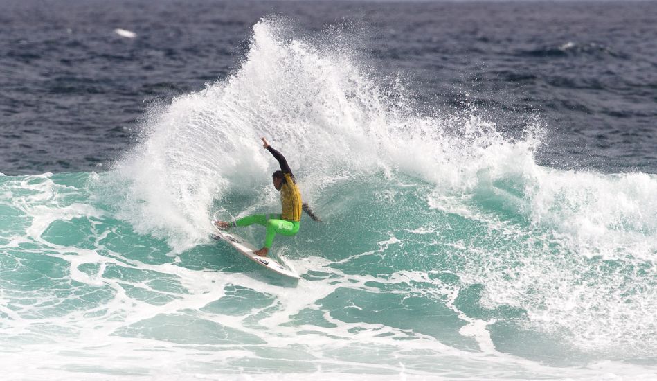 Michel Bourez of Tahiti (pictured), advanced into Round 4 of the Drug Aware Margaret River Pro, defeating Kai Otton (AUS) in Round 3 at Margaret River today. Photo: <href=\"https://www.aspworldtour.com/\">Cestari/ASP</a>