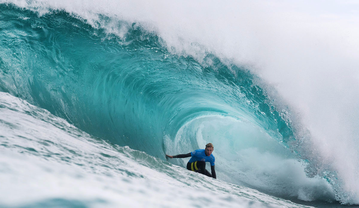 Adrian Buchan of Central Coast, New South Wales, Australia (pictured) winning his round 1 heat of the Drug Aware Margaret River Pro at The Box. Photo: <a href=\"https://www.worldsurfleague.com/\">WSL</a>/<a href=\"https://www.kellycestari.com/\">Cestari</a>