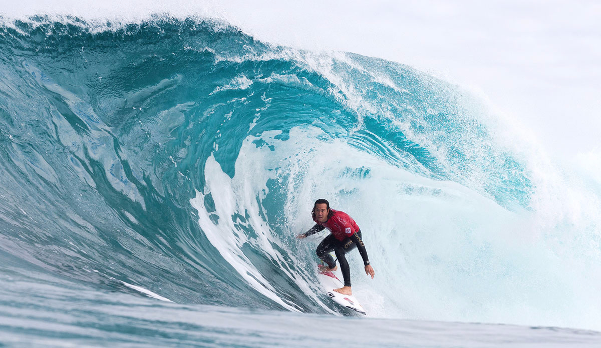 Jordy Smith of Durban, South Africa (pictured) winning his round 1 heat of the Drug Aware Margaret River Pro. Photo: <a href=\"https://www.worldsurfleague.com/\">WSL</a>/<a href=\"https://www.kellycestari.com/\">Cestari</a>
