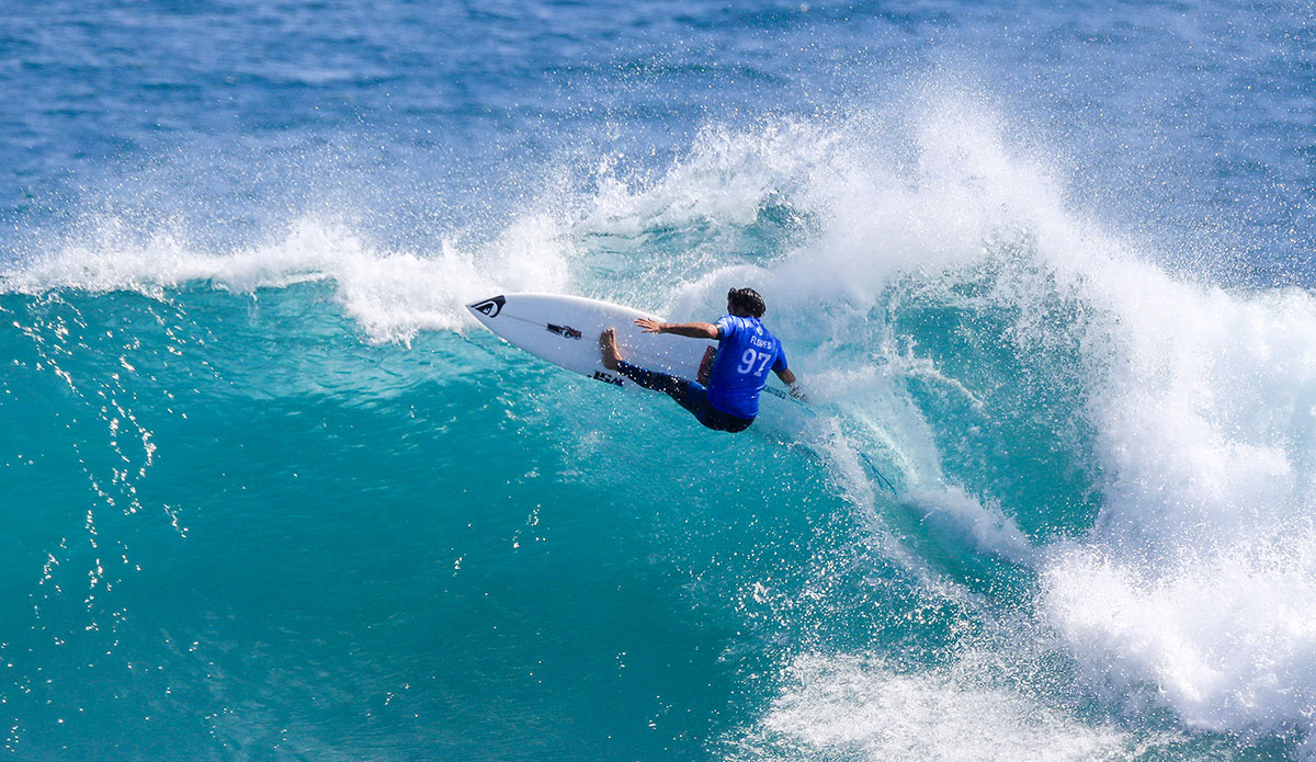 Jeremy Flores. Photo: WSL/<a href=\"https://www.instagram.com/mattydunbar/?hl=en\">Dunbar</a>