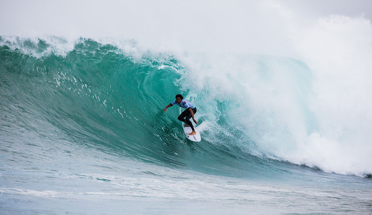 Michael February. Image: WSL/<a href=\"https://www.instagram.com/mattydunbar/\">Dunbar</a>