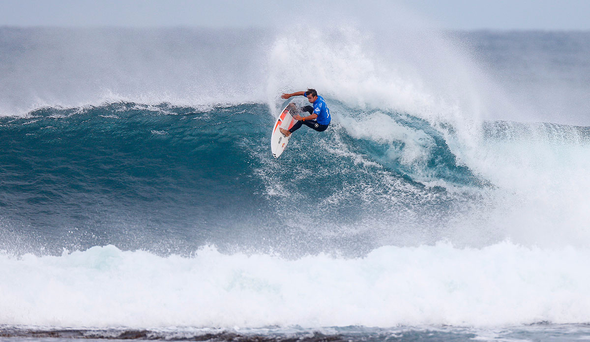 Julian Wilson of Australia (pictured) winning his Semifinal at the Drug Aware Margaret River Pro in Western Australia on Saturday April 16, 2016. Photo: <a href=\"https://www.worldsurfleague.com/\">WSL</a>/<a href=\"https://www.instagram.com/kc80/\">Kelly Cestari</a>