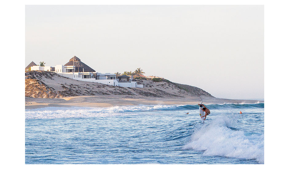 Jack Freestone boosting in Baja. Photo: <a href=\"https://markmcinnis.com/\">Mark McInnis</a>