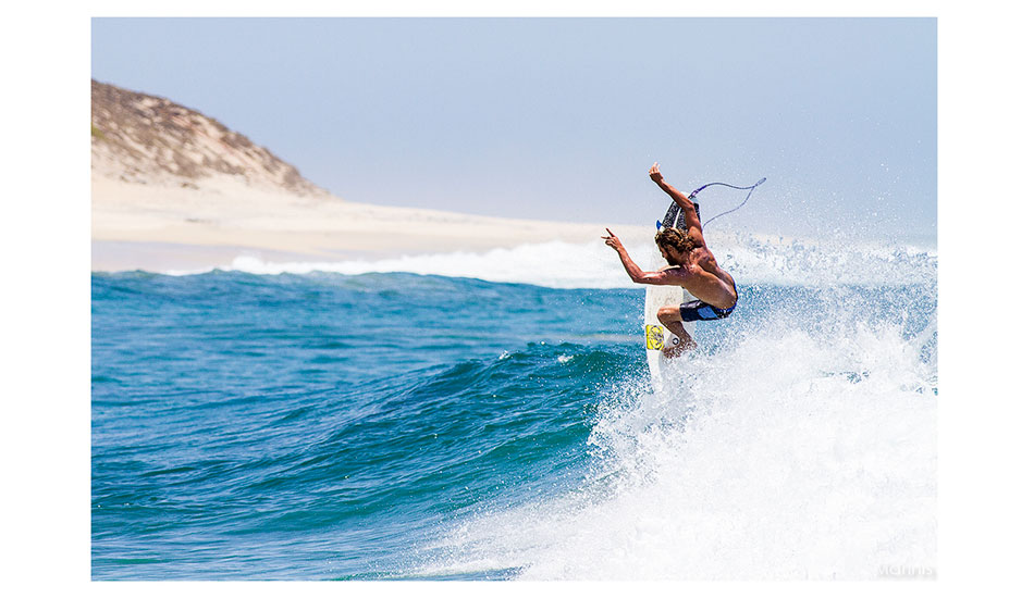 Dane Anderson is all peace signs and airs. Photo: <a href=\"https://markmcinnis.com/\">Mark McInnis</a>