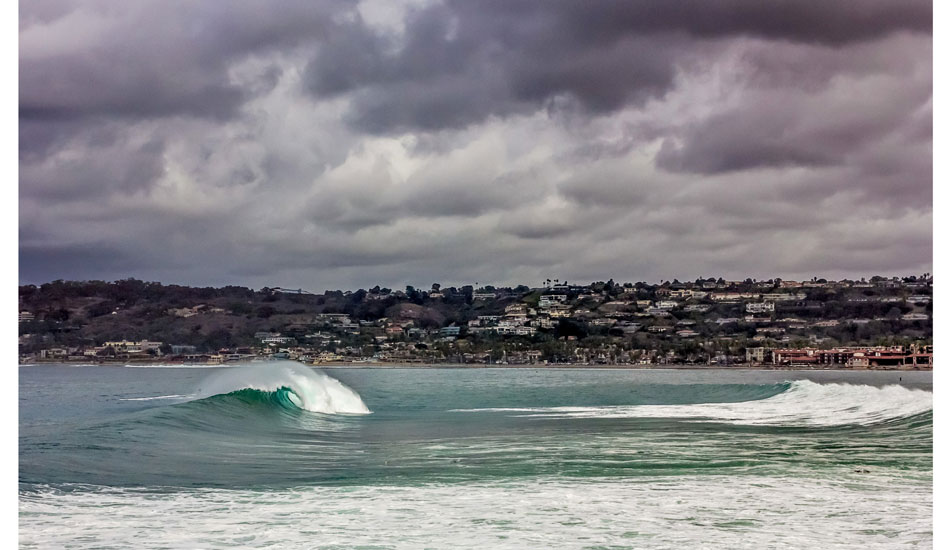 La Jolla Cove goes off to start March, 2014. Photo: <a href=\"https://www.mattadenphotography.com\">Matt Aden</a>