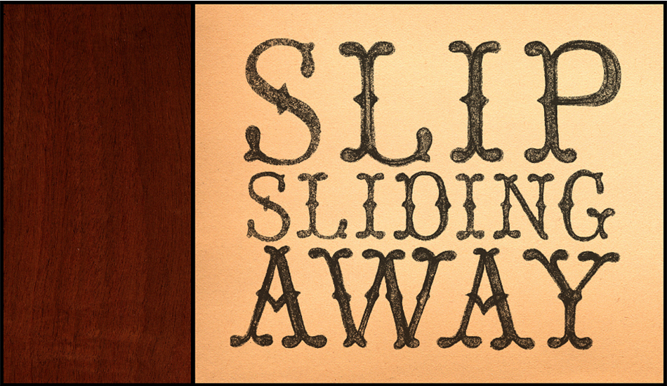 Slip Sliding Away painting for Brine & Byway.