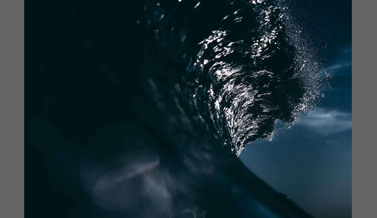 Midnight Dreary VII - Here\'s a look at what I mean by the angle you shoot the photo at, I could have aimed more towards the horizon, but this wave came in and just heaved outward and the detail in the lip is something I lucked out on capturing and there you have it. Something different. Photo: <a href=\"https://www.clarkography.com/\" target=_blank>Matt Clark</a>