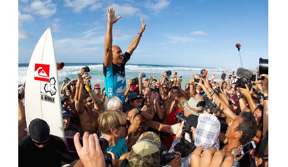 Seven times a champ and it still doesn\'t get old. Look at that excitement. Photo: <a href=\"https://mattdunbar.com.au\">Matt Dunbar</a>