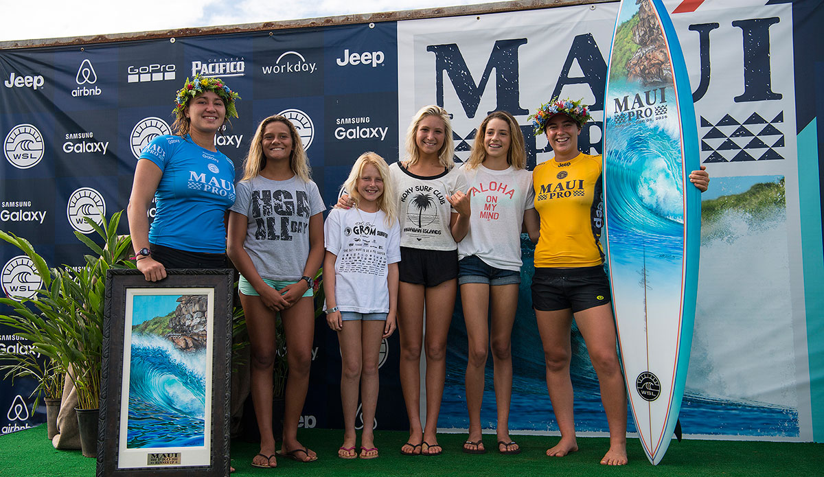 Finalists. Photo: <a href=\"https://www.worldsurfleague.com/\">WSL</a>/<a href=\"https://www.instagram.com/kirstinscholtz/\">Scholtz</a>