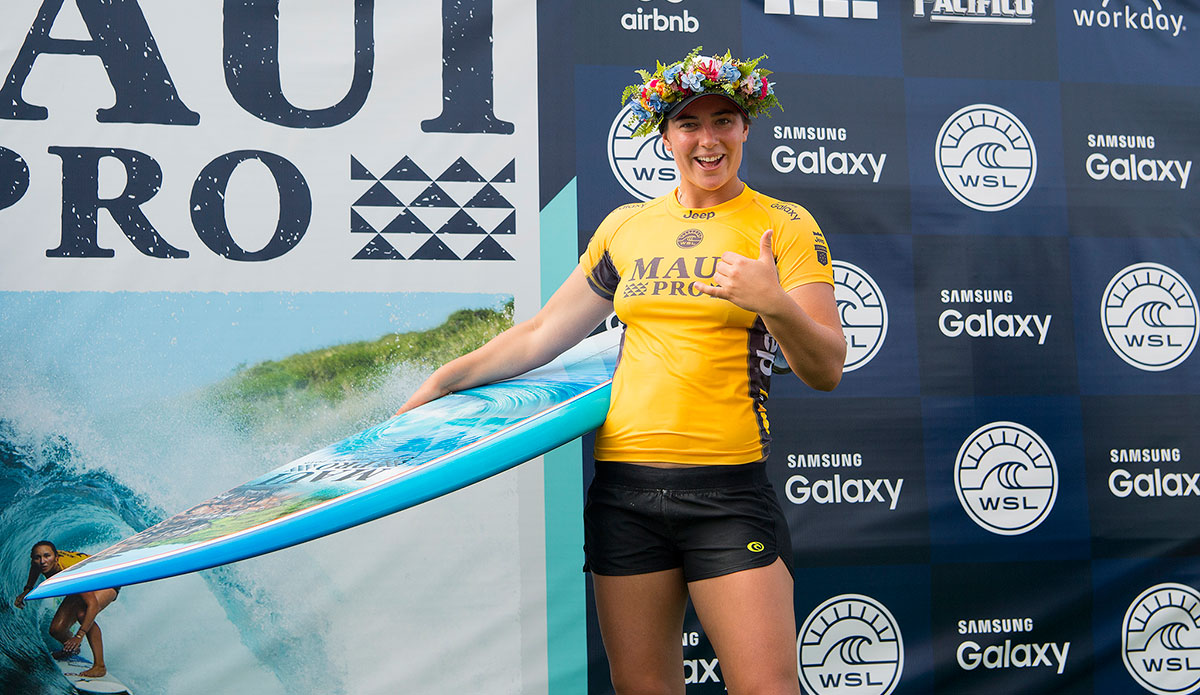 Tyler Wright. Photo: <a href=\"https://www.worldsurfleague.com/\">WSL</a>/<a href=\"https://www.instagram.com/kirstinscholtz/\">Scholtz</a>