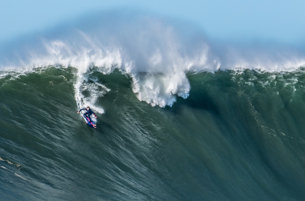 The ride of a lifetime for some, another day in the office for Kai Lenny. Photo: Richard Podgurski Jr