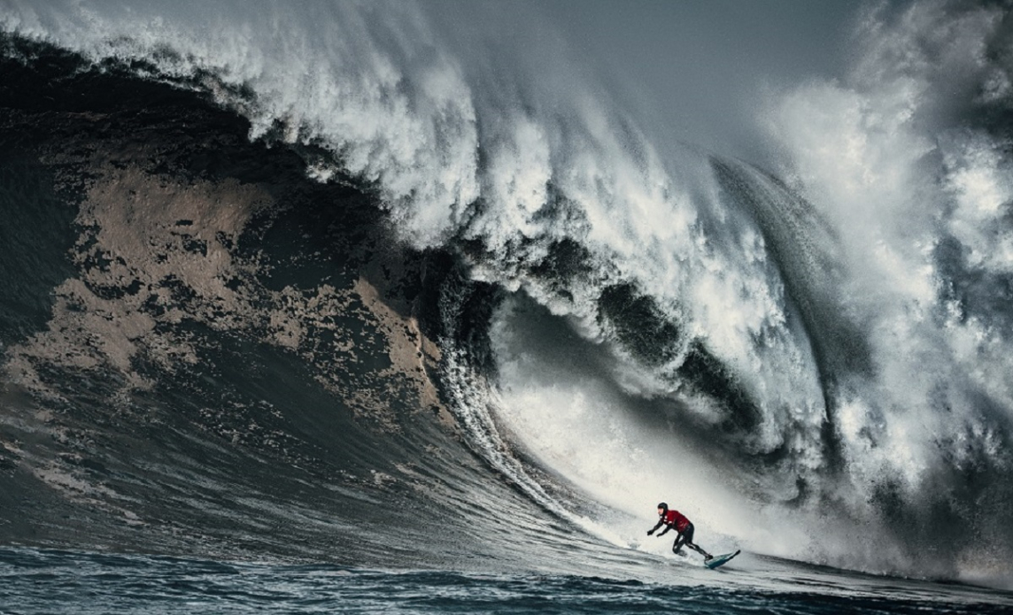 Peter Mel may have caught the wave of the day with this monster. Photo: Euan Rannachan