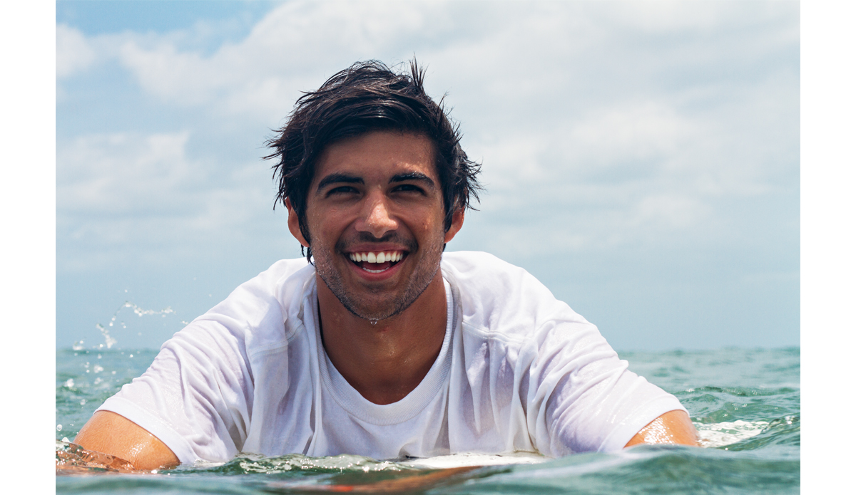 Most people might be super bummed about breaking the nose off of their board.  Connor didn’t seem to be too affected by it.  Photo: <a href=\"https://www.maxxbuchanan.com/\">Maxx Buchanan</a>