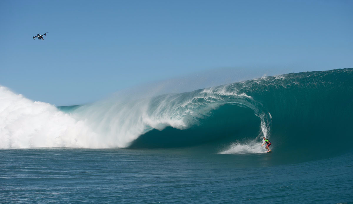 Nicolo Porcella watching the drone. Photo: <a href=\"https://www.timmckennaphoto.com/\">Tim McKenna</a>