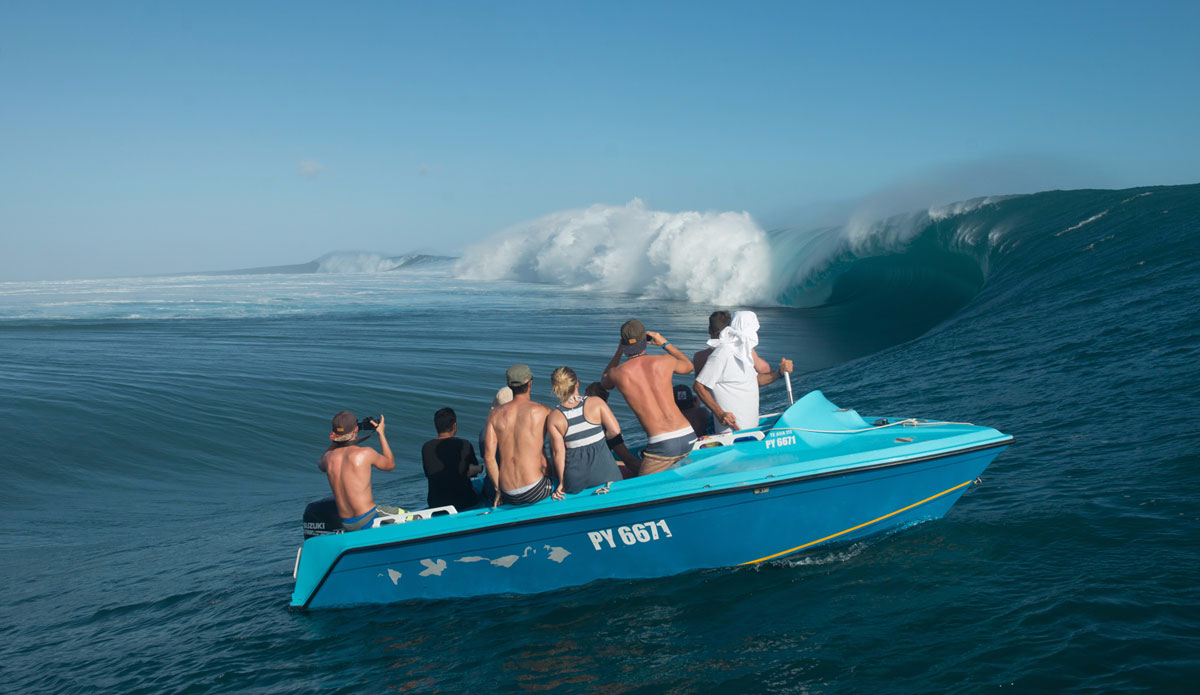 The channel at Teahupoo is one of the most amazing places on earth. Photo: <a href=\"https://www.timmckennaphoto.com/\">Tim McKenna</a>