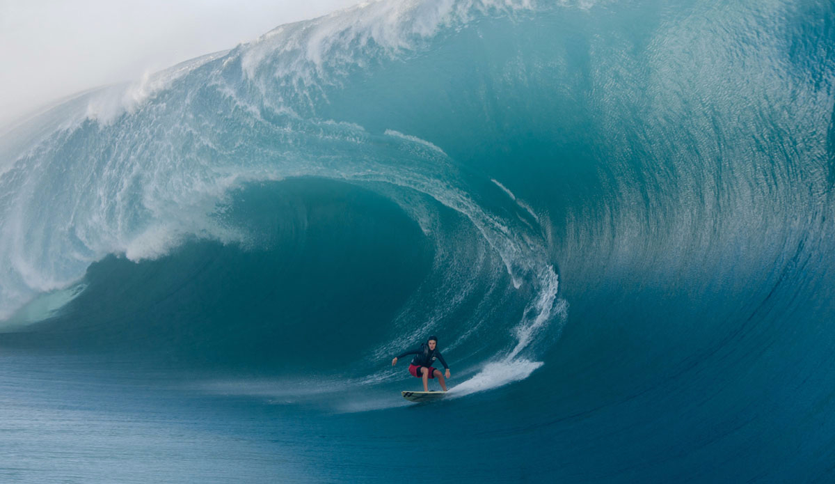 Keala Kennelly found her share of monsters. Photo: <a href=\"https://www.timmckennaphoto.com/\">Tim McKenna</a>