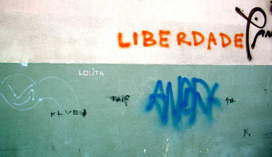 Graffiti. Liberdade, Portugal. Photo: Megan Villa