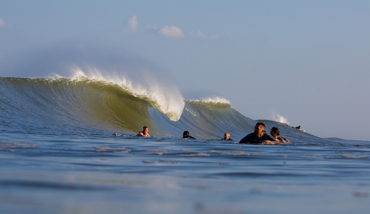 This day was absolutely perfect.  It was also the first time I got to swim in some size.  I spent the last four hours of daylight at this spot in Jersey grabbing as many front-lit beauties as I could. Photo: <a href=\"https://www.mgvphotography.com/\">Michael Vericker</a>