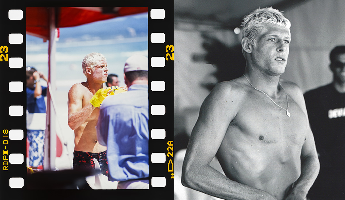 These two are from 2000 and 2002. I have a lot of photos of Mick at contests. The more we got to be closer, the more I got do more specialized projects with him. Photo: <a href=\"https://t-sherms.com/\" target=\"_blank\">Steve Sherman</a>