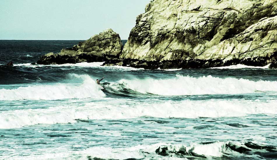 Dashan Gooch redistributes some Pacific Northwest wave energy back into the universe. Photo: <a href=\"https://www.milesjackler.com\">Miles Jackler</a>