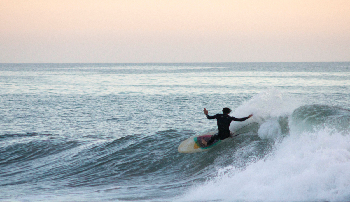 Simon Murdoch burning off some speed in the evening light. Photo: <a href=\"https://www.milesjackler.com\"MilesJackler.com</a>