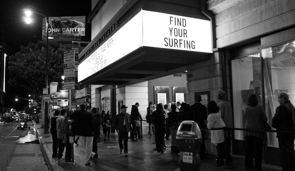 The Montalban Theatre got packed last night in Hollywood, creating an interesting mix: surf + Hollywood + an enriching story.  Photo: <a href=\"https://www.msmolowe.com/\" target=\"_blank\">Mike Smolowe</a>