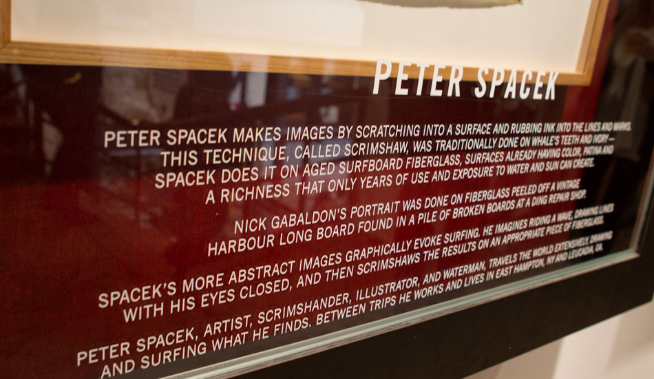 Scrimshander Peter Spacek provided all of the art in the place. Photo: <a href=\"https://www.msmolowe.com/\" target=\"_blank\">Mike Smolowe</a>