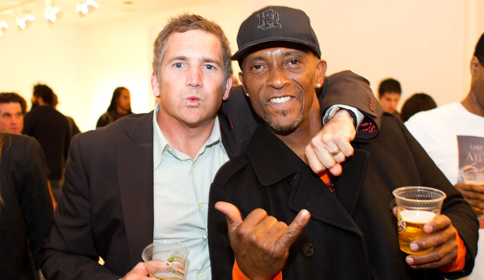 Director Richard Yelland with Will – who first told the 12 Miles North team about the story of Nick Gabaldon. Photo: <a href=\"https://www.msmolowe.com/\" target=\"_blank\">Mike Smolowe</a>