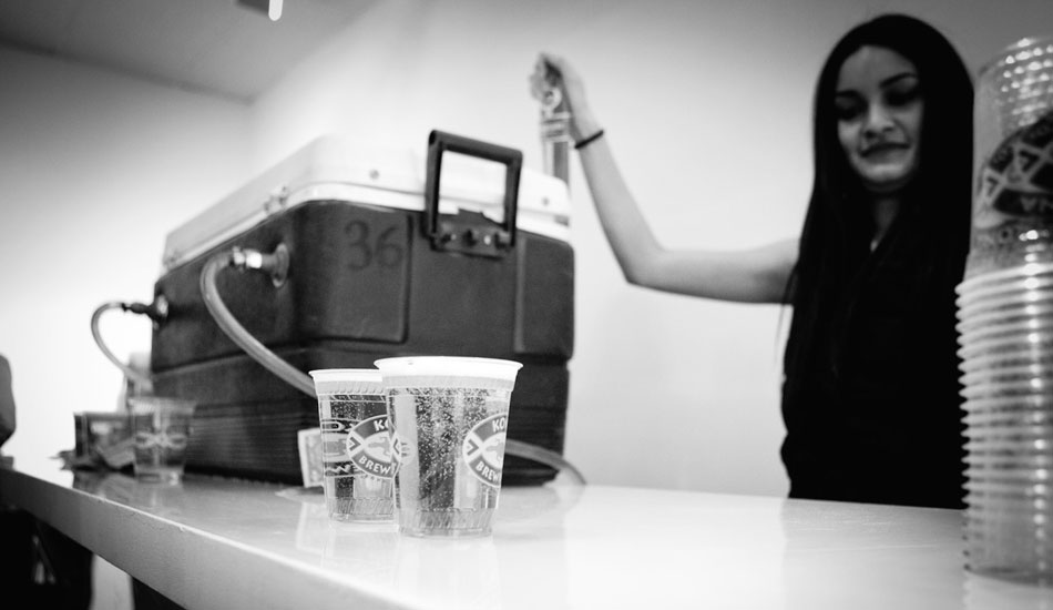 Yes, beverages were served...along with healthier stuff like coconut water. Photo: <a href=\"https://www.msmolowe.com/\" target=\"_blank\">Mike Smolowe</a>