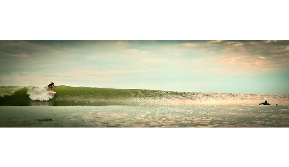 I caught flack this day from my buddies for bailing on them when I saw Kayla Durbin ripping the bits out of a wave on the back end of a swell thanks to Hurricane Katia. I swam my way down and captured Kayla just as she was dropping in to this little gem. Photo: <a href=\"https://www.marksainwilson.com/?splash=1\" target=_blank>Mark Wilson</a>