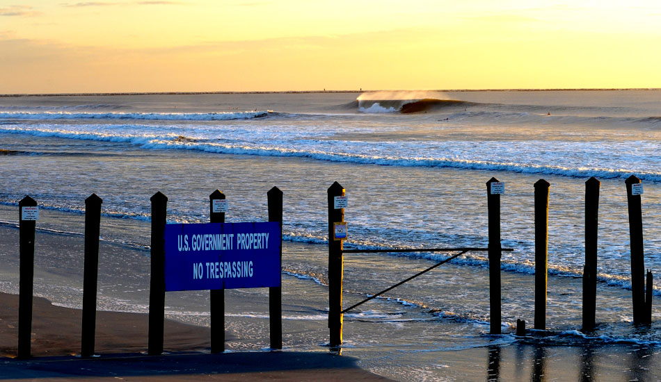 This is my local break, and the picture that I won the Hurricane Katia Shootout by Magic Seaweed. If you stay in the water, you can enter the property and surf one of our best local breaks around. Photo: <a href=\"https://www.marksainwilson.com/?splash=1\" target=_blank>Mark Wilson</a>