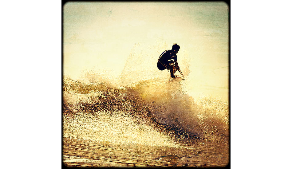 I like this image because of an old school look to a new school move. The reason I felt it could work as an “aged” image is because the surfer is captured here with so much style, and style is timeless… Photo: <a href=\"https://www.marksainwilson.com/?splash=1\" target=_blank>Mark Wilson</a>
