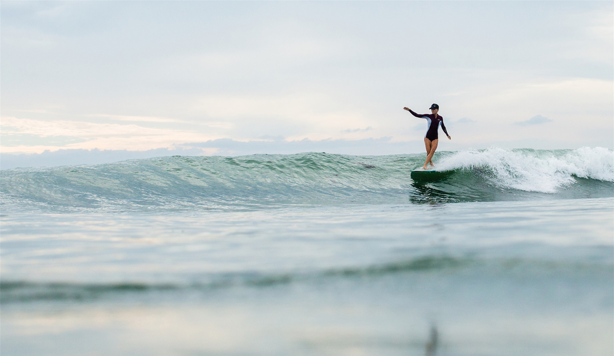 To longboard is to dance, to embrace the rhythmic motion of the ocean and mingle in its energy. Step one-two in the South China Sea, Philippines. Photo: Ian Zamora