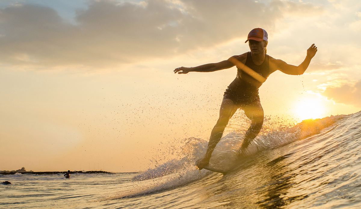 Sunset surfing in the South China Sea. Photo: Ian Zamora