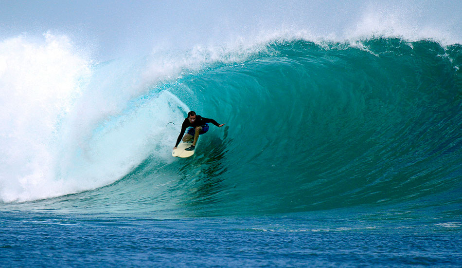 This is me, Myles McGuinness, weaving through the Speedies section of G Land in Java.